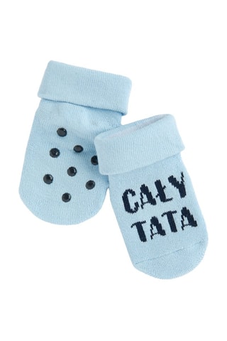 Chaussettes antidérapantes - Bleu clair