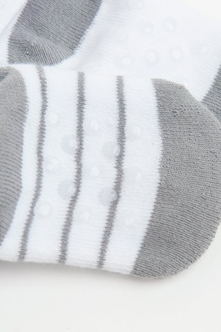 2 paires de chaussettes - Blanc et gris