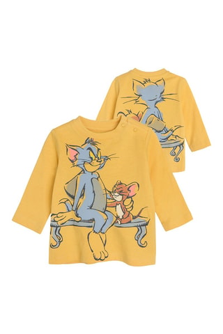 T-shirt Tom et Jerry - Jaune