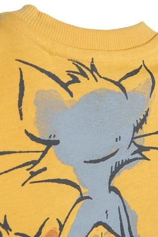 T-shirt Tom et Jerry - Jaune