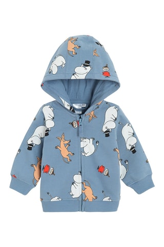 Sweat à capuche Moomin - Ciel