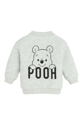 Sweat réversible Winnie l'Ourson Disney - Gris clair chiné
