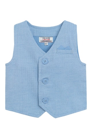 Ensemble 3 pièces - Blanc et bleu clair
