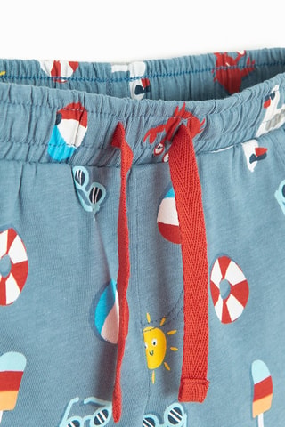 T-shirt et short - Bleu