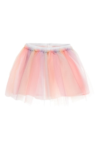 Jupe tie and dye Rose et saumon