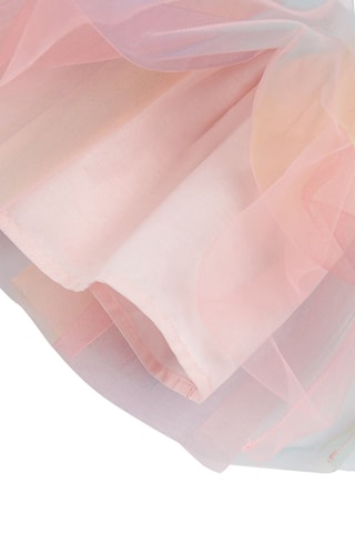 Jupe tie and dye Rose et saumon