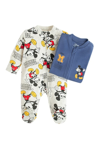 2 grenouillères Mickey Disney - Multicolore