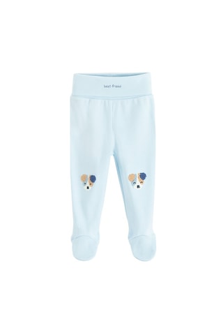 2 pantalons - Blanc et ciel