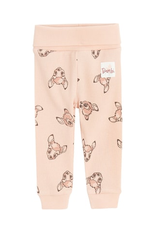 2 pantalons Bambi Disney - Rose et gris chiné