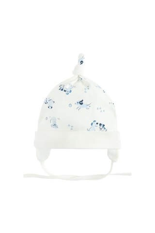 2 bonnets - Bleu et blanc