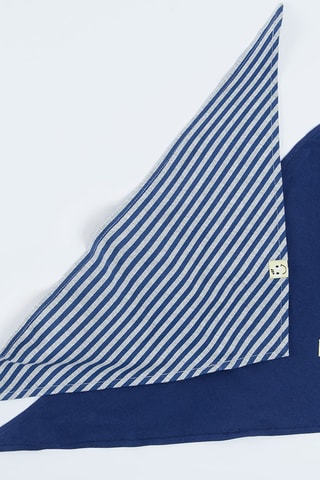 2 foulards - Bleu marine et gris chiné