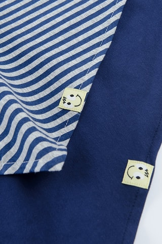 2 foulards - Bleu marine et gris chiné