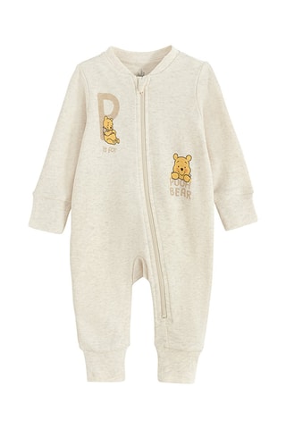 2 dors-bien Winnie l’Ourson Disney - Blanc et beige chiné