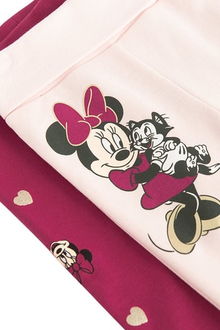 2 pantalons Minnie Disney - Bordeaux et nude