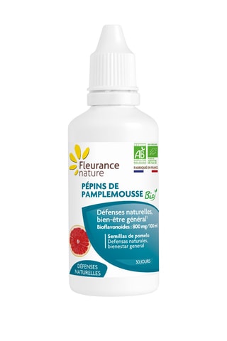Extrait de pépins de pamplemousse bio défenses naturelles - 50 ml - Cure de 30 jours