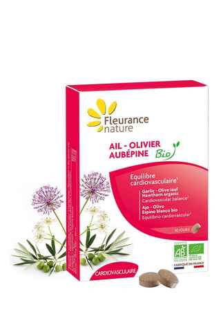 Ail Olivier Aubépine bio - Equilibre cardiovasculaire - 60 comprimés - Cure de 30 jours