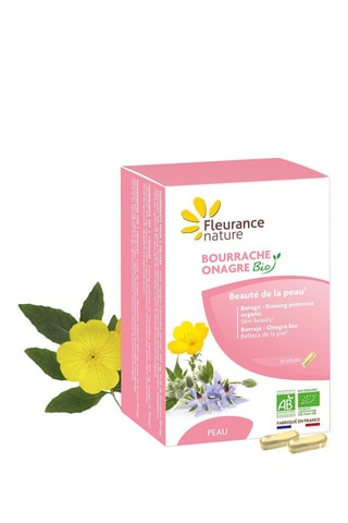 Bourrache Onagre bio secret d'une belle peau - 60 comprimés - Cure de 30 jours