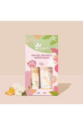 Duo gel douche agrume et crème mains fleur d'oranger - 2 produits
