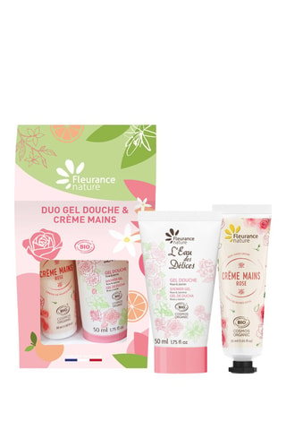 Duo gel douche rose et crème mains rose - 2 produits