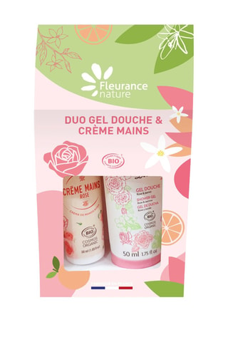 Duo gel douche rose et crème mains rose - 2 produits