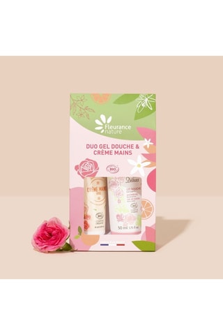Duo gel douche rose et crème mains rose - 2 produits