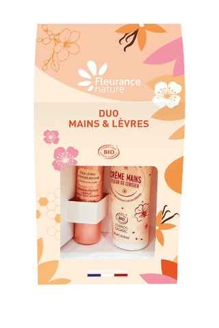Duo stick lèvres et crèmes mains fleur de cerisier - 2 produits