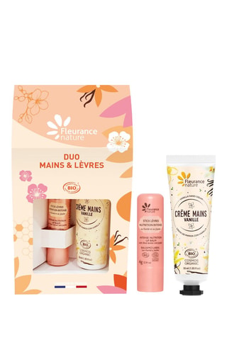 Duo stick lèvres et crèmes mains vanille - 2 produits
