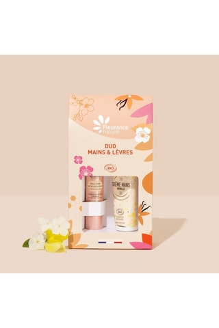 Duo stick lèvres et crèmes mains vanille - 2 produits