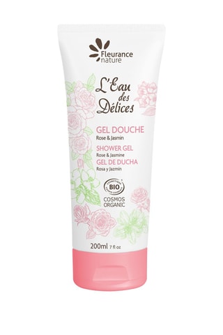 2 x Gel douche L'Eau des Délices bio - Rose et jasmin - 200 ml