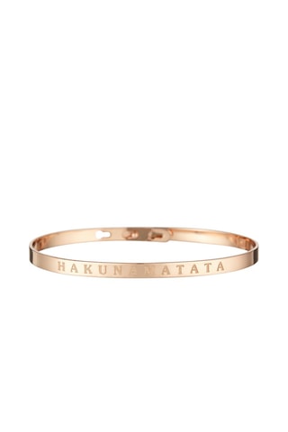 Pulseira rígida Hakunamatata Dourado-rosa