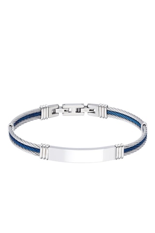 Bracciale - Argentato e blu