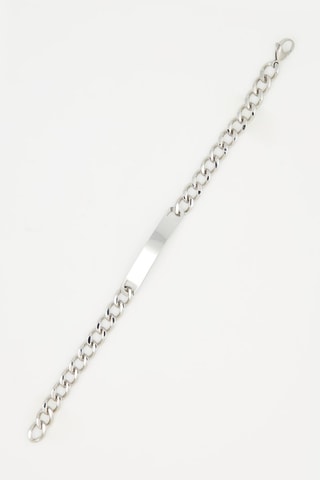 Bracciale gourmette - Argentato