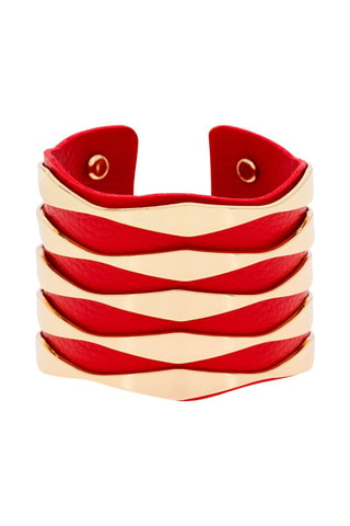 Pulseira aberta Damia  Vermelho   