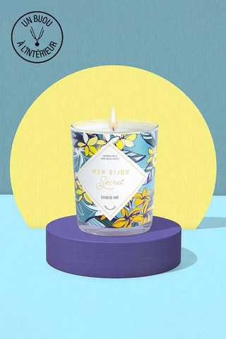 Candela profumata e collana - Fiori di tiaré