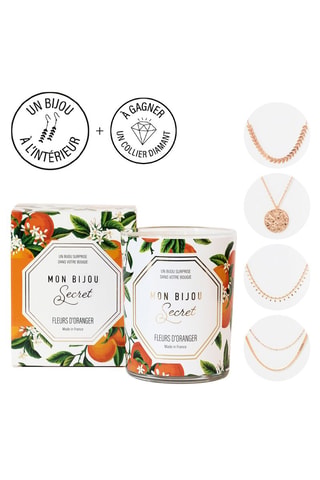 Candela e bijoux segreto - Fiore di arancio