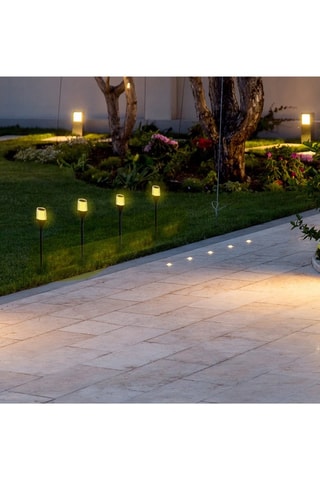 4 faretti solari LED Farely - Nero