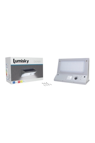 Proiettore con rilevatore solare LED Derby - Argentato - 5 W