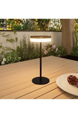 Lampada da tavolo a energia solare LED Vivia - Nero