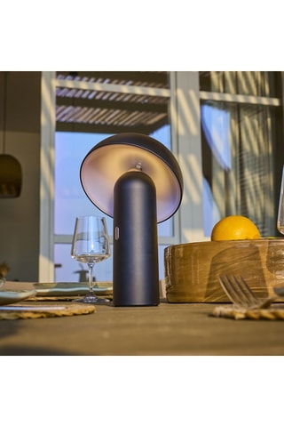 2 lampade da tavolo LED Tod - 7,5 W - Nero - 5 h di autonomia - Classe F