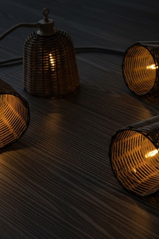 Decorazione luminosa a energia solare LED Formentera Big Hybrid 10 - Bianco caldo - 2,88 W