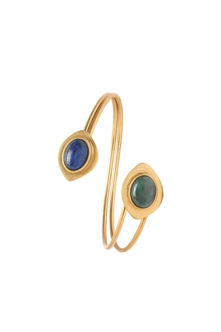 Bracciale bangle - Verde e blu