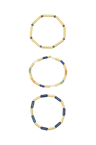 3 Armbanden - Blauw