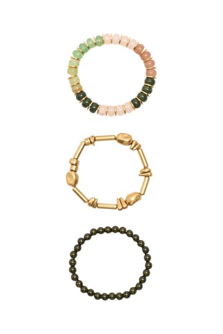 3 Armbanden - Goudkleurig