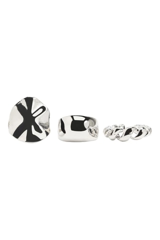 3 Ringen - Zilverkleurig