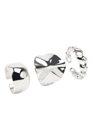 3 Ringen - Zilverkleurig