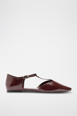 Gelakte Saloméschoenen - Bordeauxrood