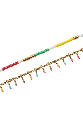 2 Armbanden - Goudkleurig