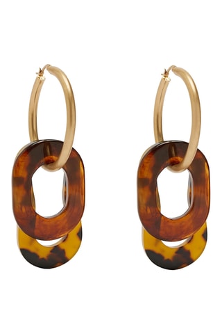 Boucles d'oreilles - Marron