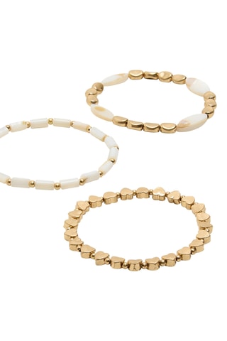 3 bracelets - Doré