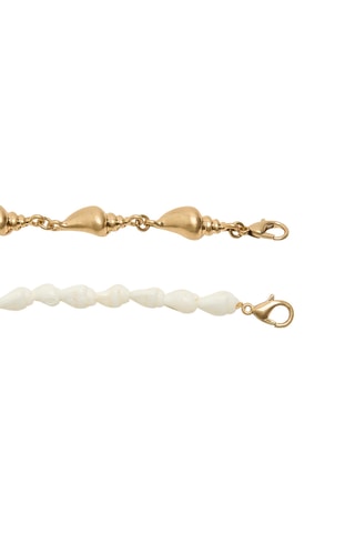 Collier - Blanc et doré